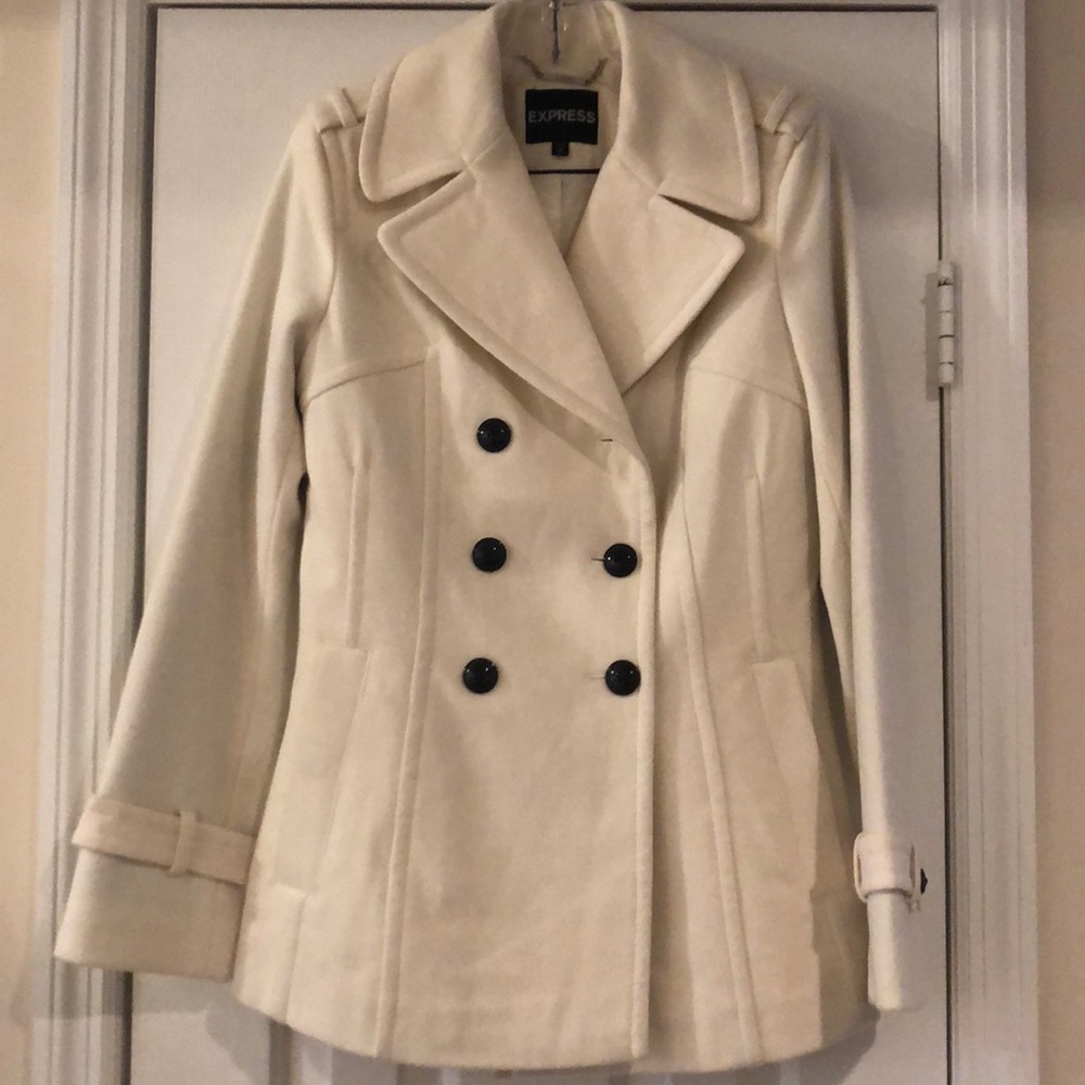 Ivory wool coat